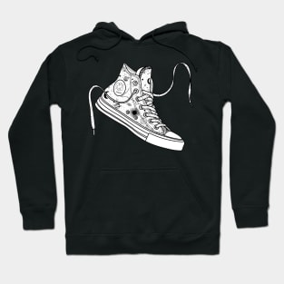 Pisces High tops - Black &amp; white Hoodie